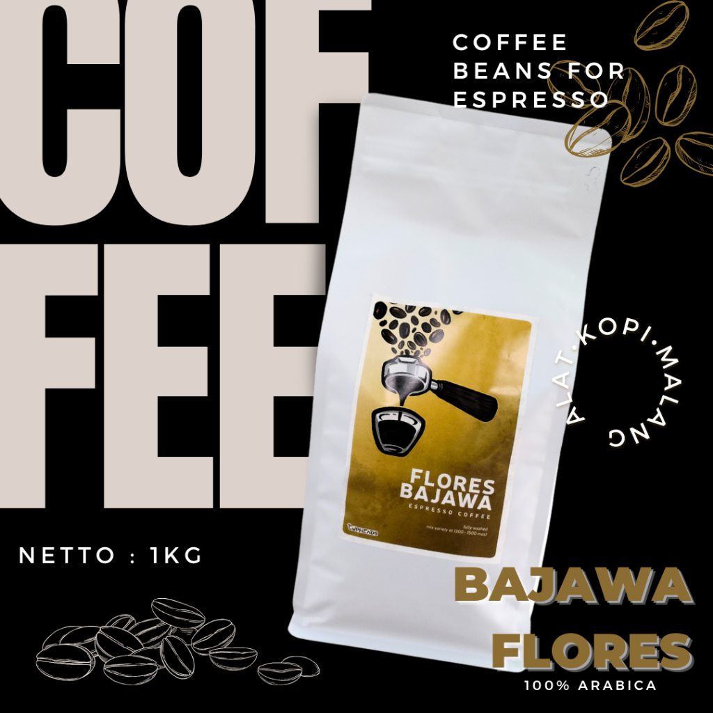 

Coffee Roastbean/Biji Kopi Flores Bajawa Full Arabica For Espresso 1 kg