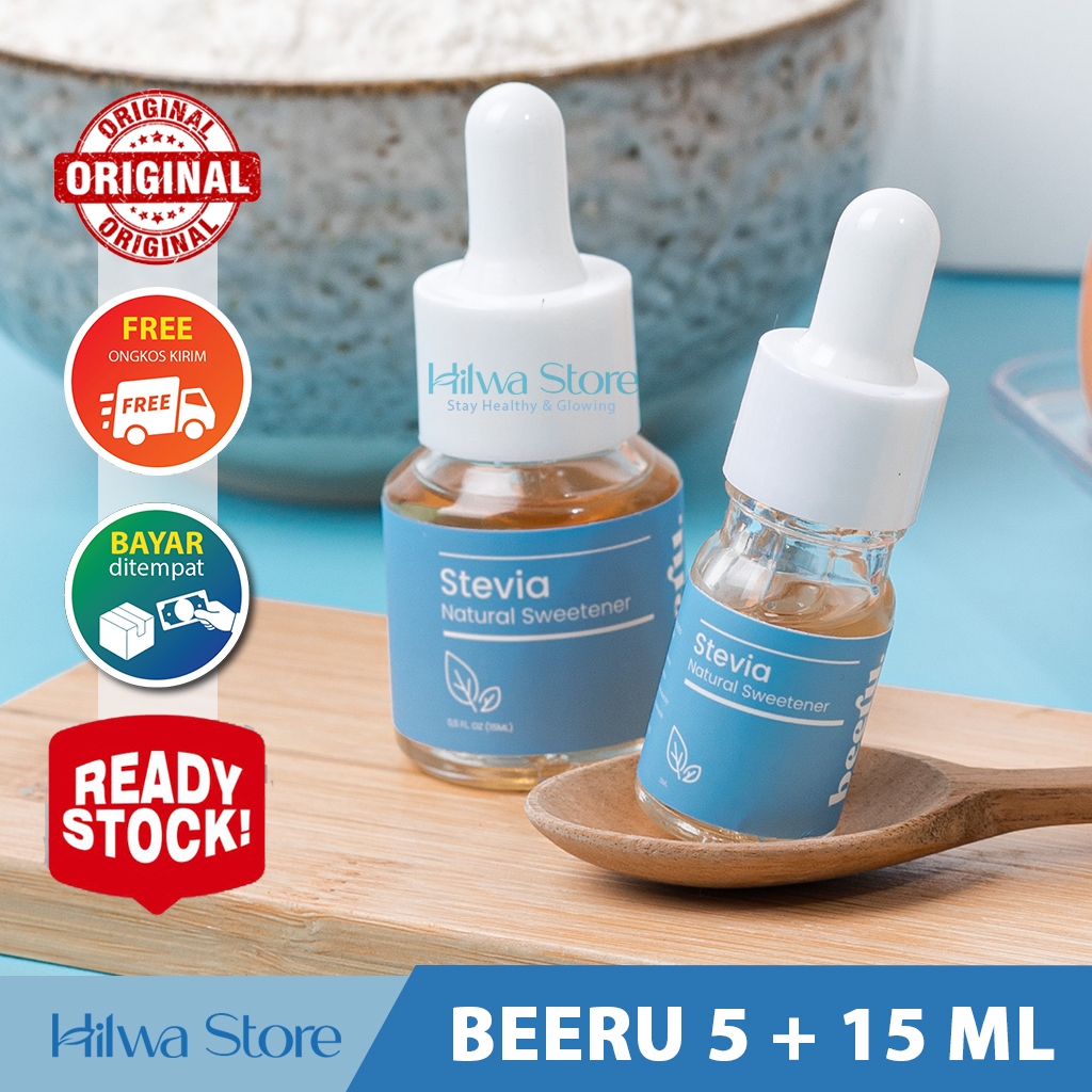 

BEERU PAKET 5 + 15 ML STEVIA NATURAL SWEETENER - PEMANIS ALAMI / PENGGANTI GULA