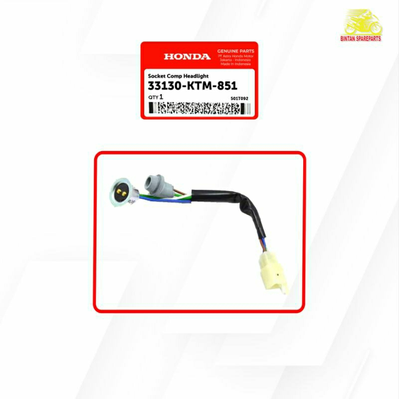 Kabel Lampu Socket Comp Headlight 33130 KTM 851