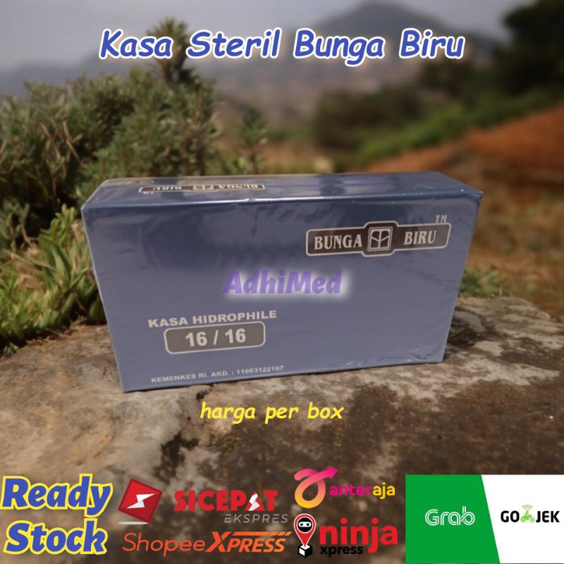 Kasa Steril Bunga biru