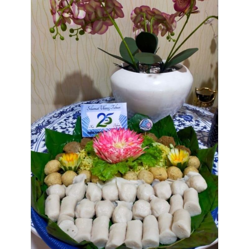 

tumpeng pempek, tumpeng kue