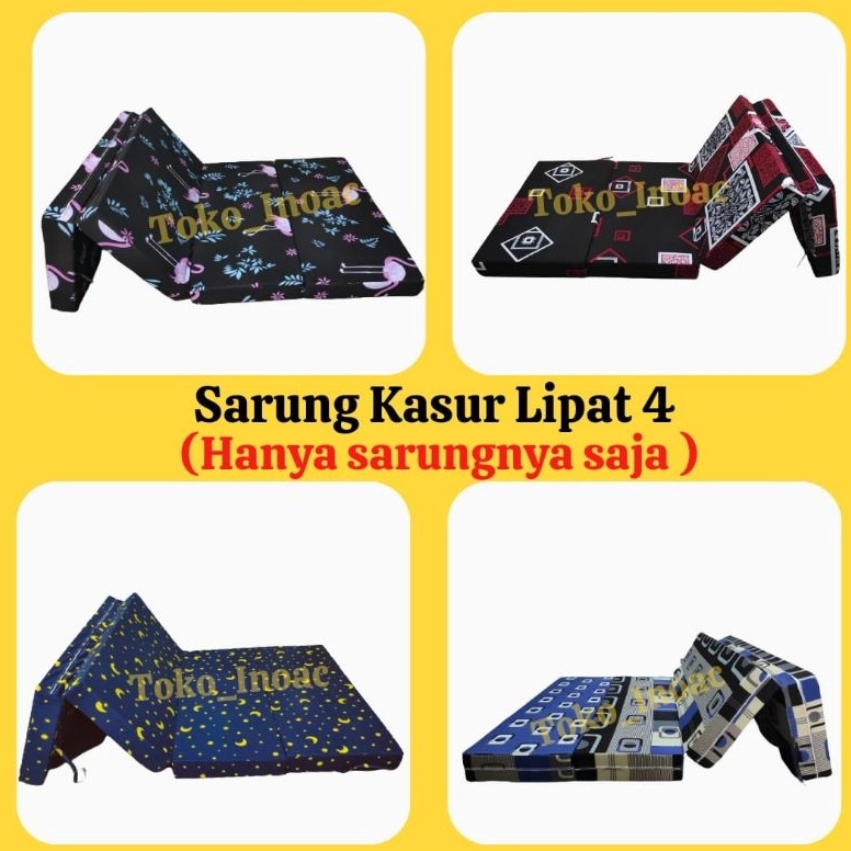 Sarung Kasur Lipat Resleting  Cover Kasur Lipat  Sprei Lipat Resleting Tebal 5cm1152 cm Sarung Kasur