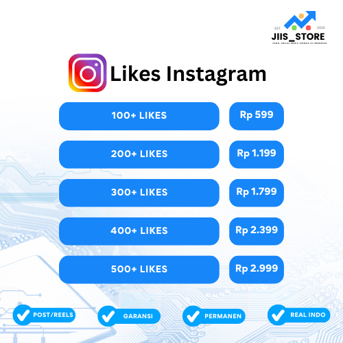 Likes Instagram Real Permanen Bergaransi Lifetime