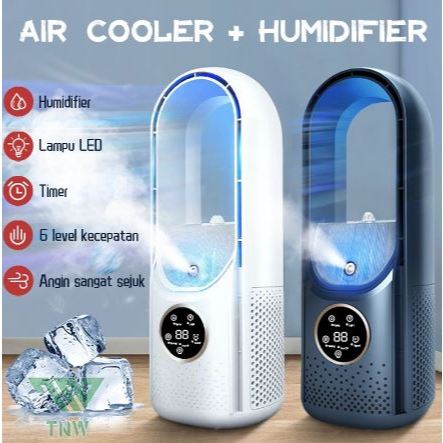 Air Cooler Fan AC Mini Kipas Penyejuk Portabel | kipas angin air |Kipas Tanpa Baling-baling 2-IN-1 s