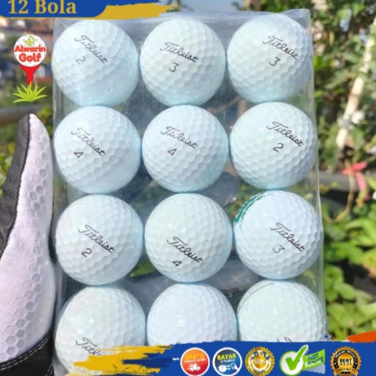 KODE T34C Paket 12 Pcs BOLA GOLF TITLEIST PRO V1 PRO V1X GRADE A SUPER GOLF BALL SECOND BEKAS MURAH 