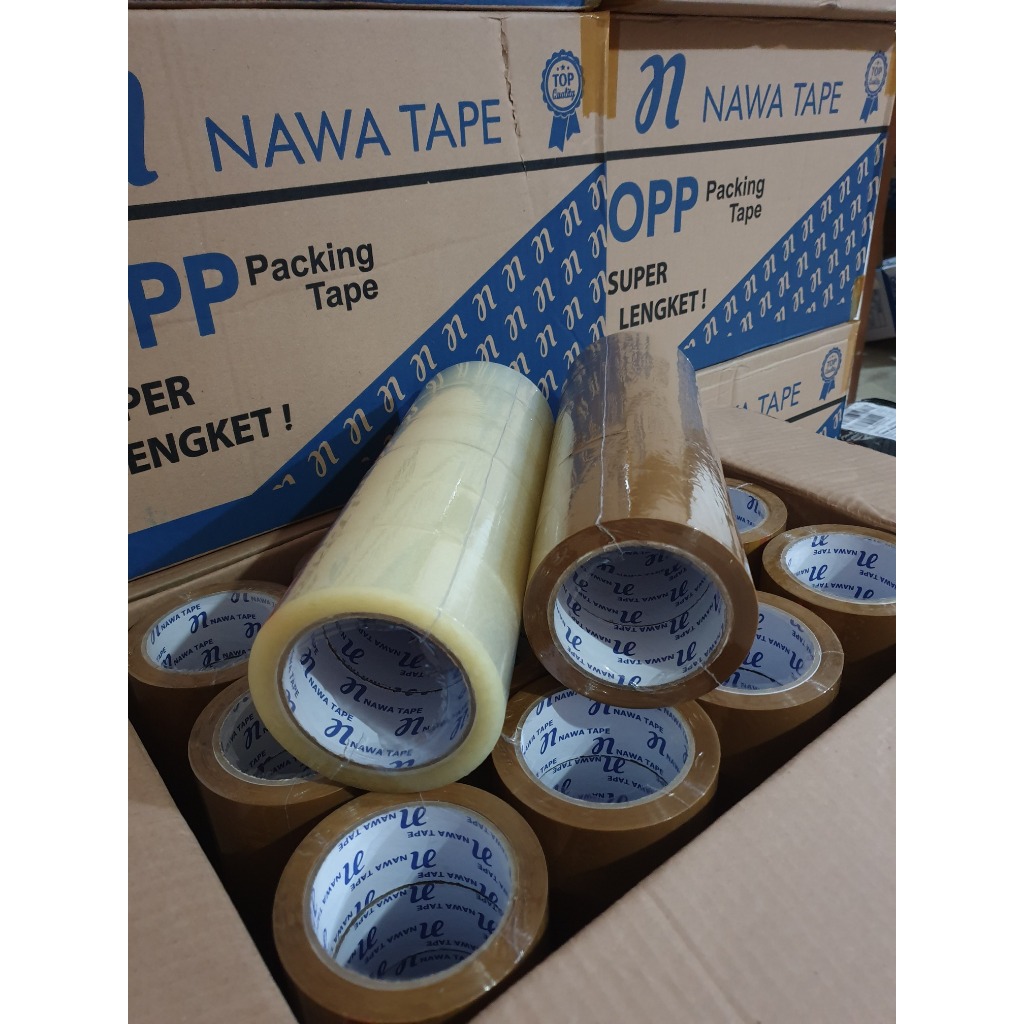

ATH Lakban Murah 100 Yard 48 Mm Bening Dan Coklat 6 Pcs Bisa Bayar Di Tempat