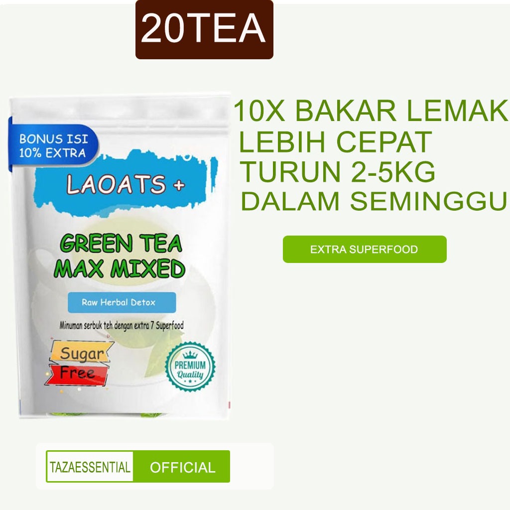 Teh Hijau Thailand Pelangsing Penurun Berat Badan Minuman Diet Slimming Tea Detox Pelangsing Badan A