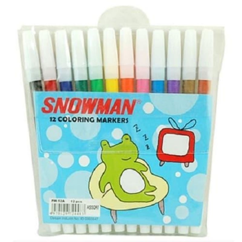 

Spidol Snowman 12Warna (Spidol Kecil) PW12A