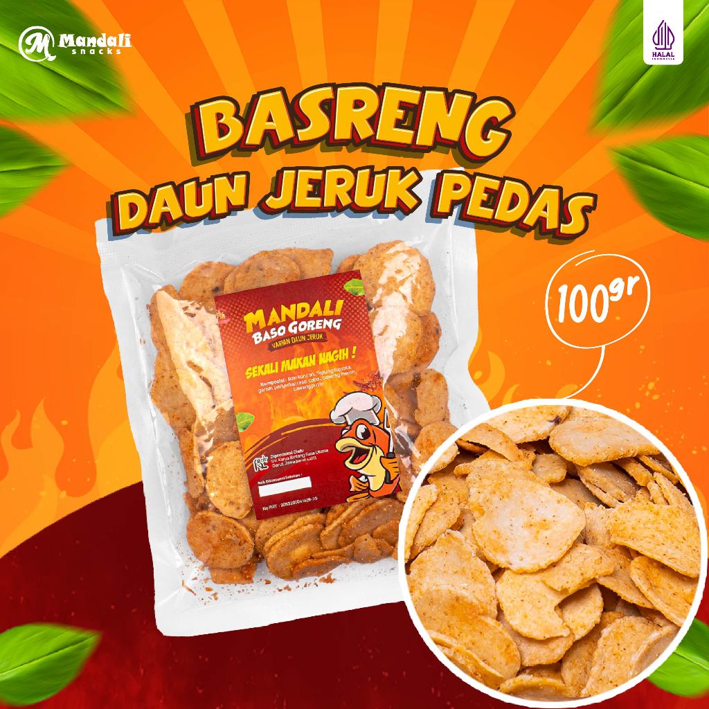 

BASRENG DAUN JERUK PEDAS MANDALI 100GR GURIH NAGIH