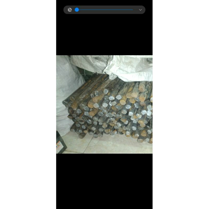 Besi As dowel bubut mesin dm 32 panjang 46 cm