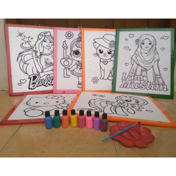 

Yuk di order paket lukis sterofoam double