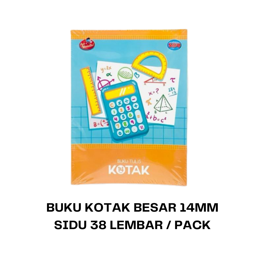 

BUKU TULIS MANDARIN KOTAK BESAR SIDU 38 LEMBAR SQ14 SINAR DUNIA / PACK