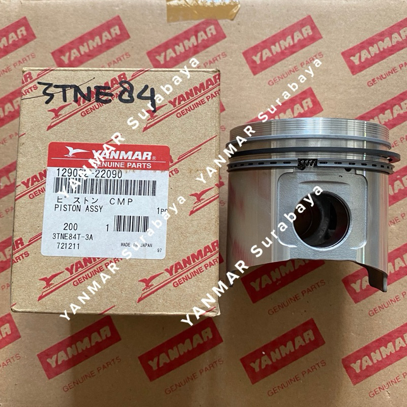 Piston with ring Yanmar 3TNE84 4TNE84 129002-22090 Original