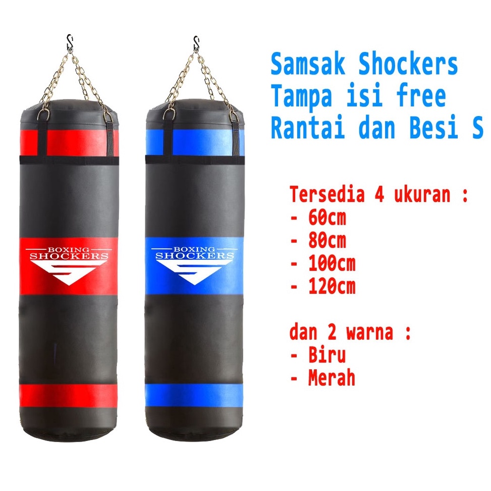 KODE E57G Samsak Tinju Gantung Shockers Bee Boxing MMA Alat Tinju Samsak Berdiri Samsak Gantung