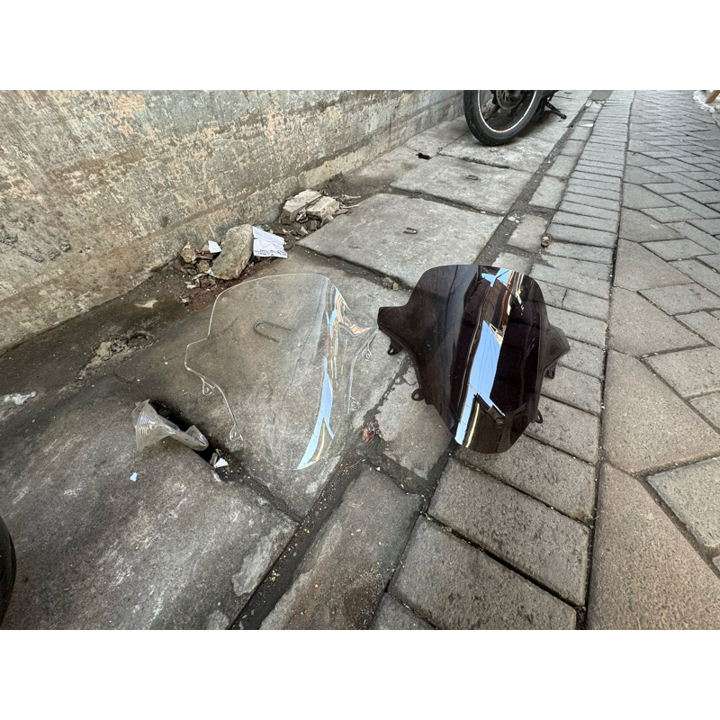 visor pcx 160 bening dan hitam tranfaran