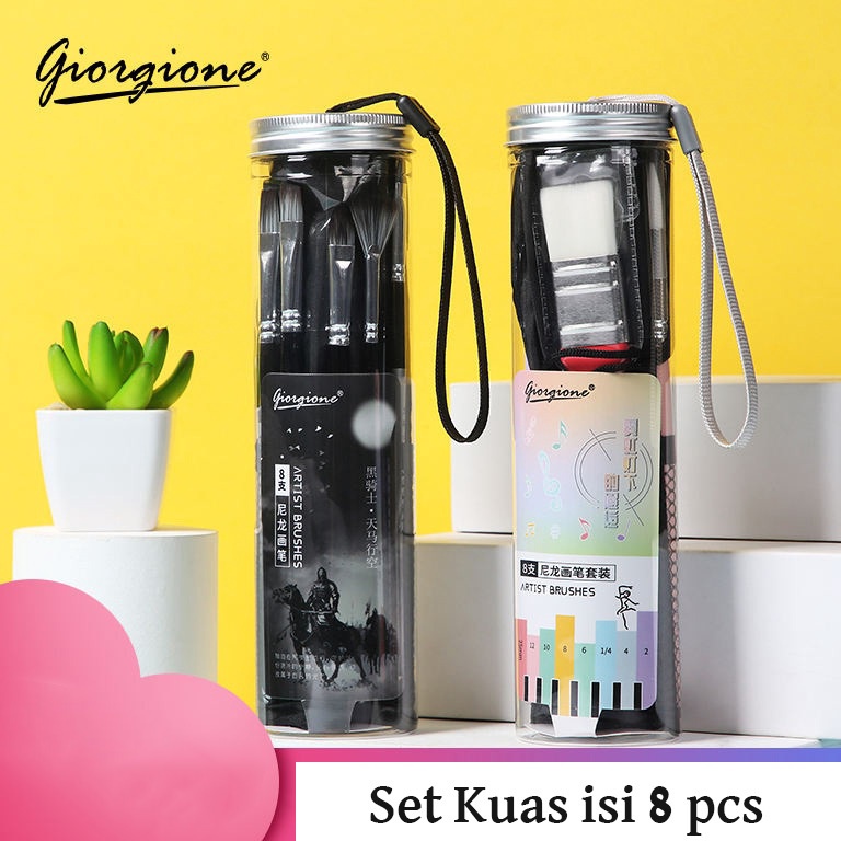 

KODE Q49B Giorgione Kuas Set 8 pcs Wallet Bag Plastic Tube GMate 3