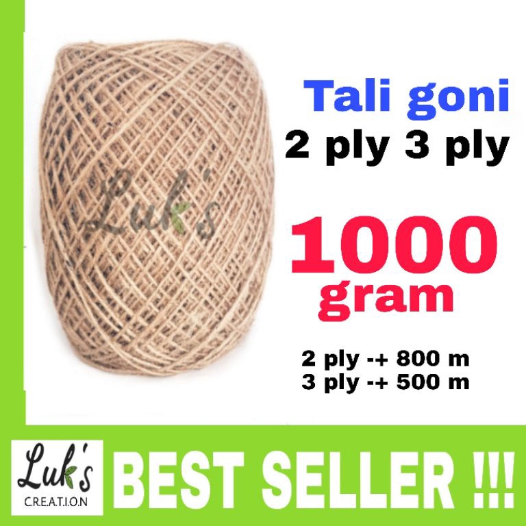 

KODE W37I Tali goni 1 gram 3 ply 2 ply tali undangan 2ply 3ply tali rami tali kado natural tali souvenir