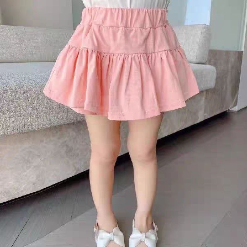 rok anak perempuan style korean /rok anak ruffle/rok pendek anak perempuan