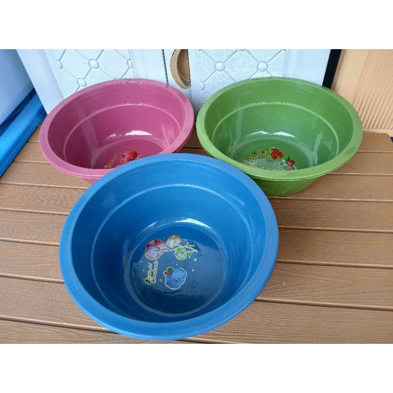BASKOM PLASTIK 12 WARNA/BASKOM BERKAT/BESEK/BASKOM HAJATAN