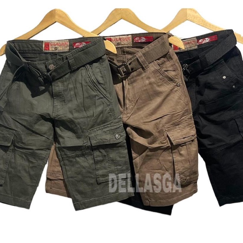 Sekarang Bermanfaat  Celana Pendek Pria l Celana Cargo Loreng Pendek Laki Laki l Clana Kargo Cowo Co