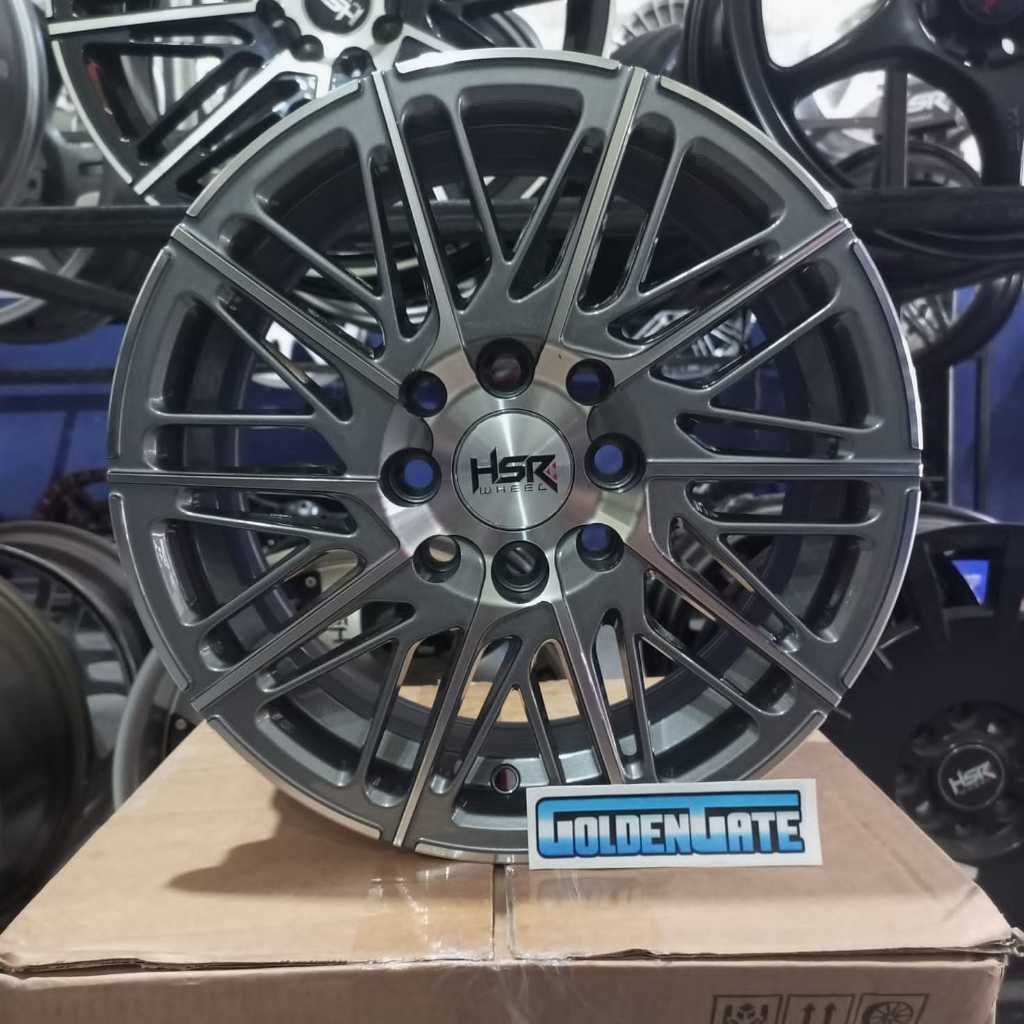 Velg Mobil Ring 14 HSR BALIGE R14 Lebar 6 Lobang 8 PCD 100-114,3 ET36 GGMF