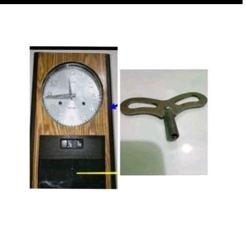 kuncian jam dinding Seiko kuno