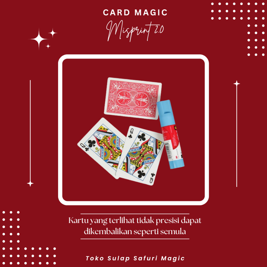 Alat Sulap Misprint 2.0 - Sulap Kartu - Sulap Ilusi - Kartu Sulap - Trik Kartu -  Toko Sulap