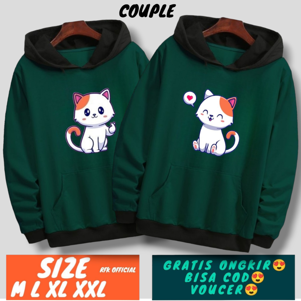 Sweater couple pasangan / switer couple pasangan 2 pcs / hoodie couple / jaket copelan pasangan 2024