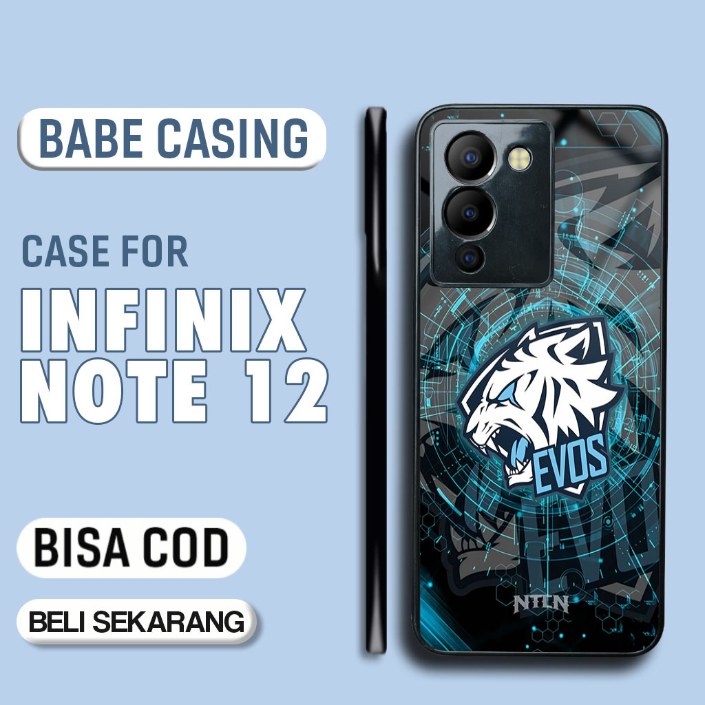 Case Infinix Note 12 Terbaru - Casing Infinix Note 12  - Motif Evos - Hardcase Premium Glossy - Soft
