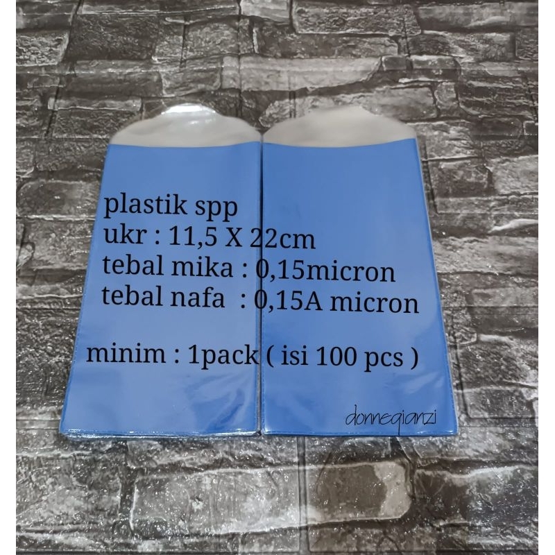 

plastik spp, plastik iuran ,plastik pln,ukuran 11,5 X 22CM