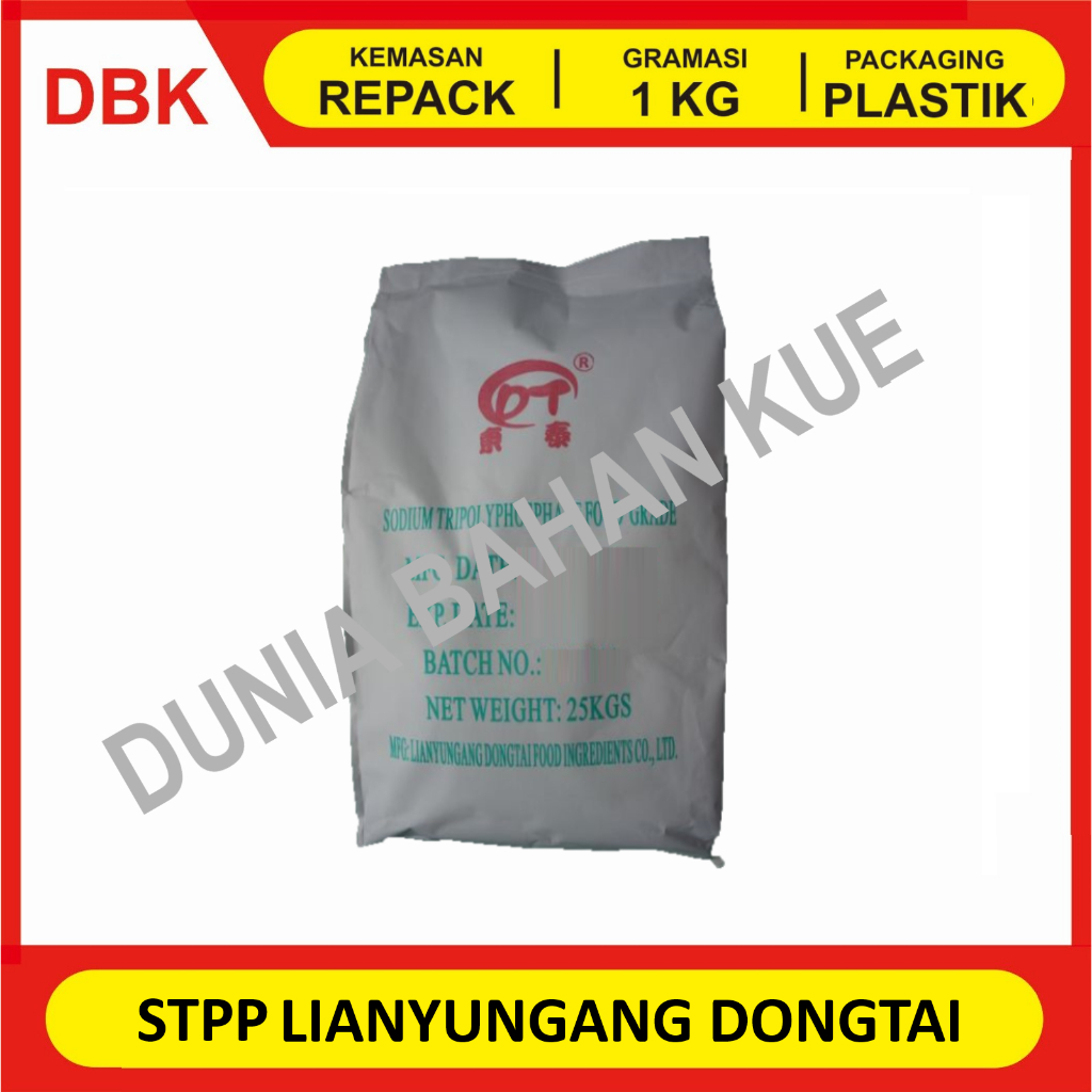 

SODIUM TRIPOLYPHOSPHATE FG LIANYUNGANG DONGTAI - REPACK 1 KG / STPP LIANYUNGANG DONGTAI