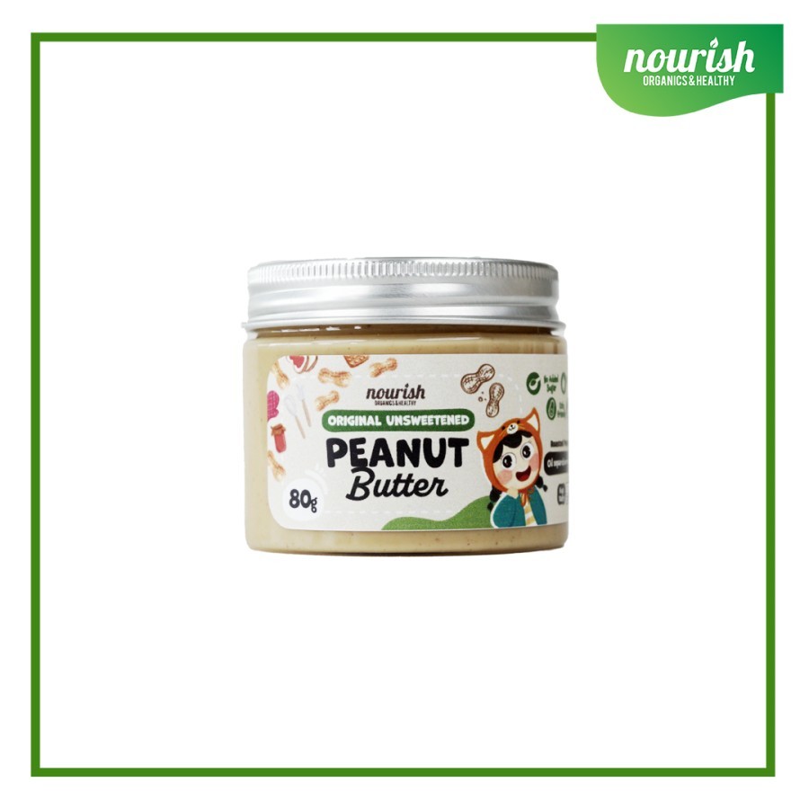 

Nourish Original Unsweetened Peanut Butter - 80 Gr
