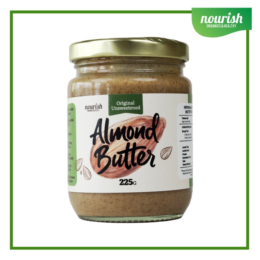 

Nourish Original Unsweetened Almond Butter - 225 gr