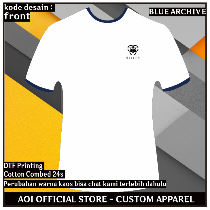 AOI Kaos / T-shirt Olahraga Trinity Blue Archive