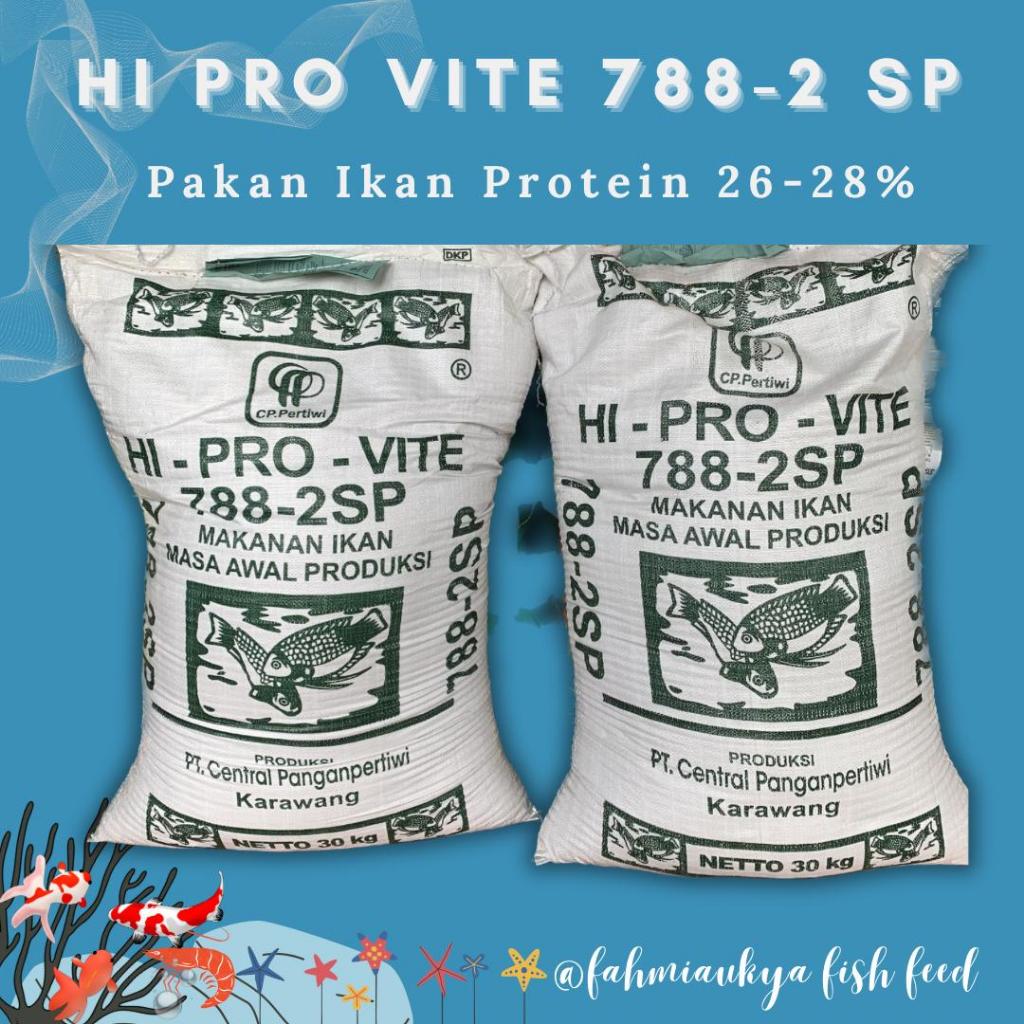 HI PRO VITE 788-2 Sp | Pakan ikan 788-2 (Ukuran pelet 2 mm) Pakan Ikan Lele Nila Gurame Patin Gabus 