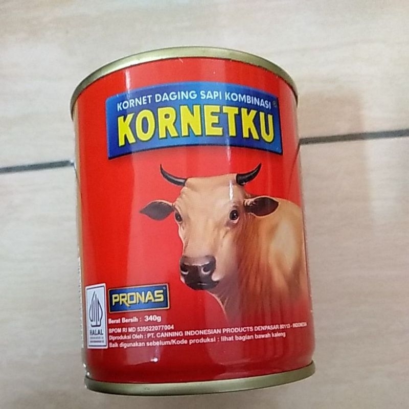 

KORNETKU 340g. kornea daging sapi kombinasi