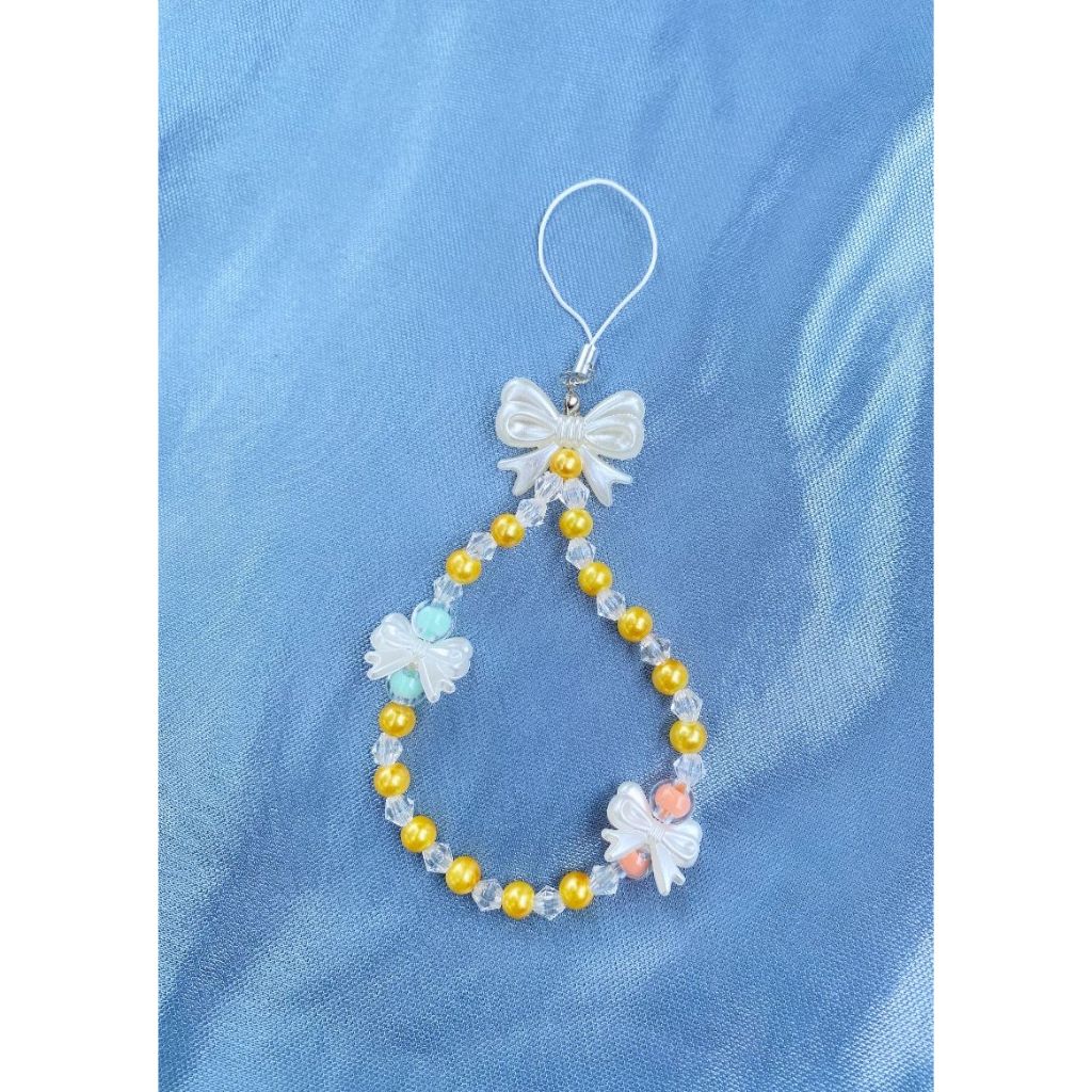 STRAP PHONE - Gantungan HP Pita Cute Warna Kuning