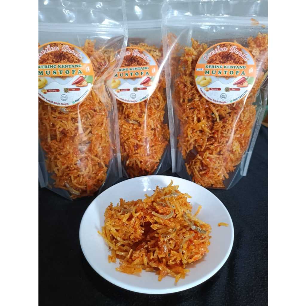 

Termurah !!!!! Kering Kentang Mustofa Cemilan Bunda / VARIAN TERI / Kering Kentang Homemade