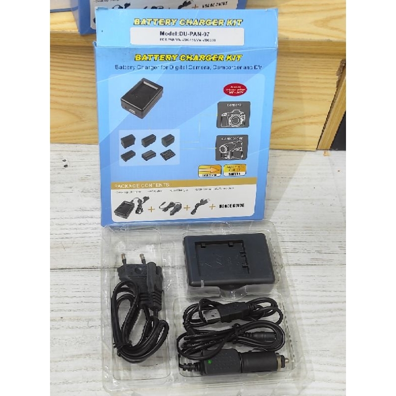 Charger kit PAN-07 buat baterai Panasonic VW-VBG130/VBG260
