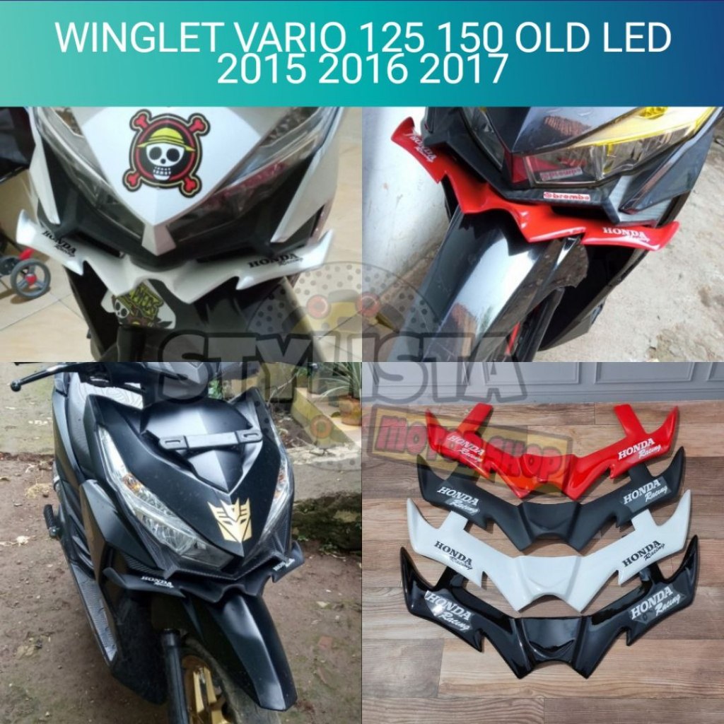 WINGLET VARIO 125 150 LED OLD LAMA 2015 2016 2017 WINGLET VARIO TECHNO LED