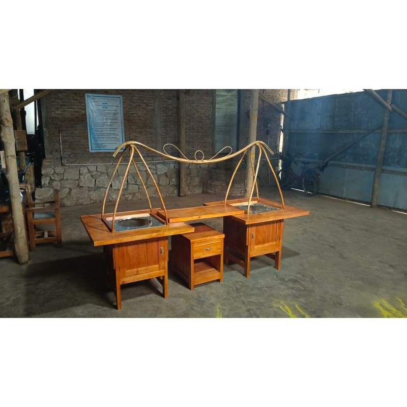 gerobak soto pikul atau gerobak pikul atau gerobak sate pikul atau gerobak display pikul