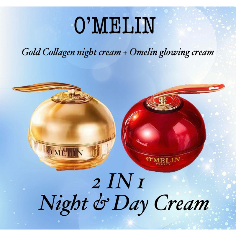 Omelin 2in1 Day & Night cream /omelin Gold collagen night cream / omelin dragon blood cream glowing 