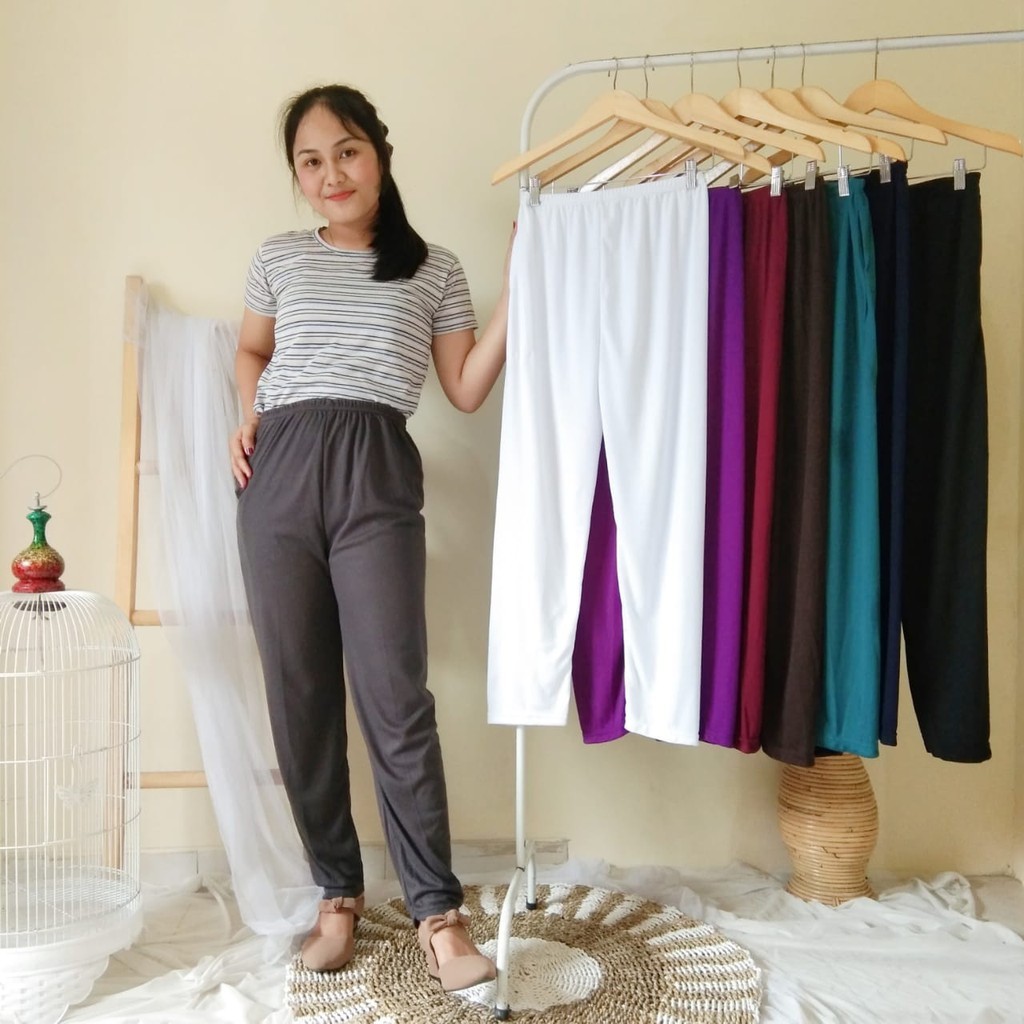 Legging Celana Olahraga Wanita Polos Gym & Fitness & Yoga & Running Sport - LEJING - CELANA KAIN DAL