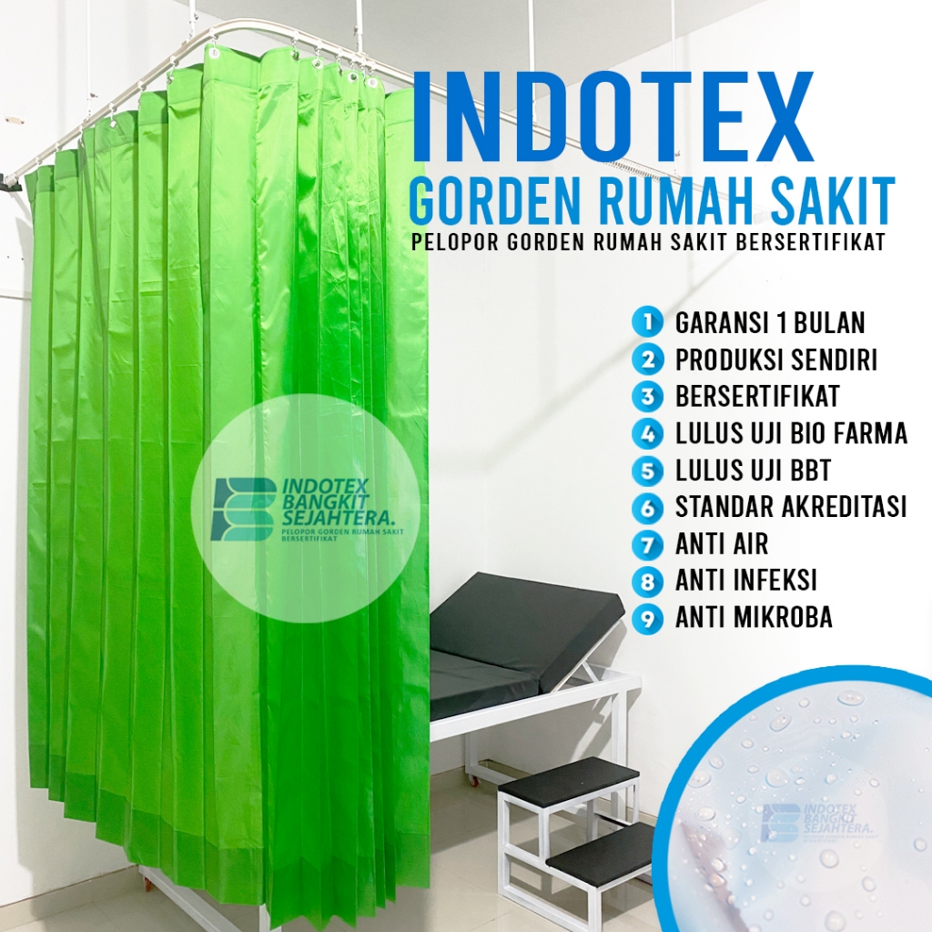 GORDEN RUMAH SAKIT | SEKAT | KLINIK | SPA | SALON | TOKO KAIN WATERPROOF / SEKAT RUANGAN DENGAN TIRA