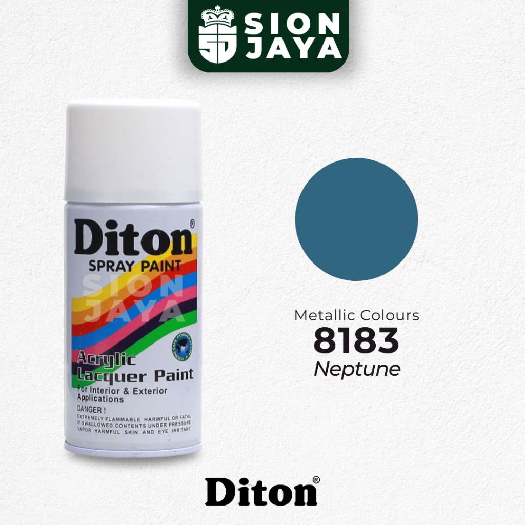Pilox / Pylox / Cat Semprot Diton 300ml Biru Metallic Metalik 8183 Neptune
