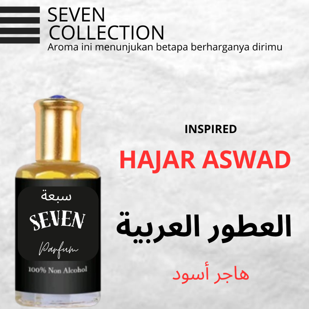 Parfum Hajar Aswad Minyak Wangi Sholat Murni Non Alkohol Parfum Ibadah Arab Saudi Tahan 24 Jam 12 ml