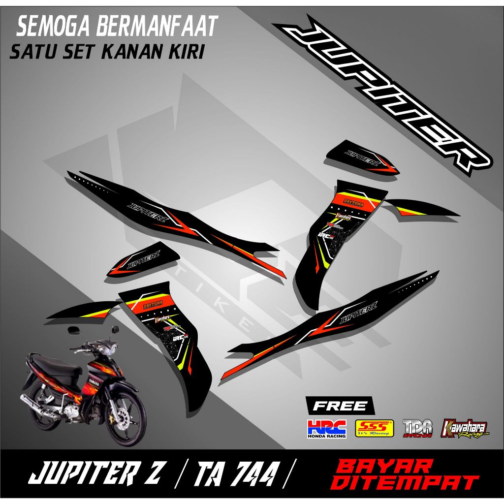 Striping Stiker Variasi Jupiter Z Burhan Tahun 2008-2009-Striping Jupiter Z Burhan Semifull Motif Li