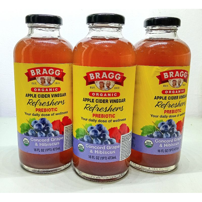 

bragg apple cinder vinegar concord grape hibicus