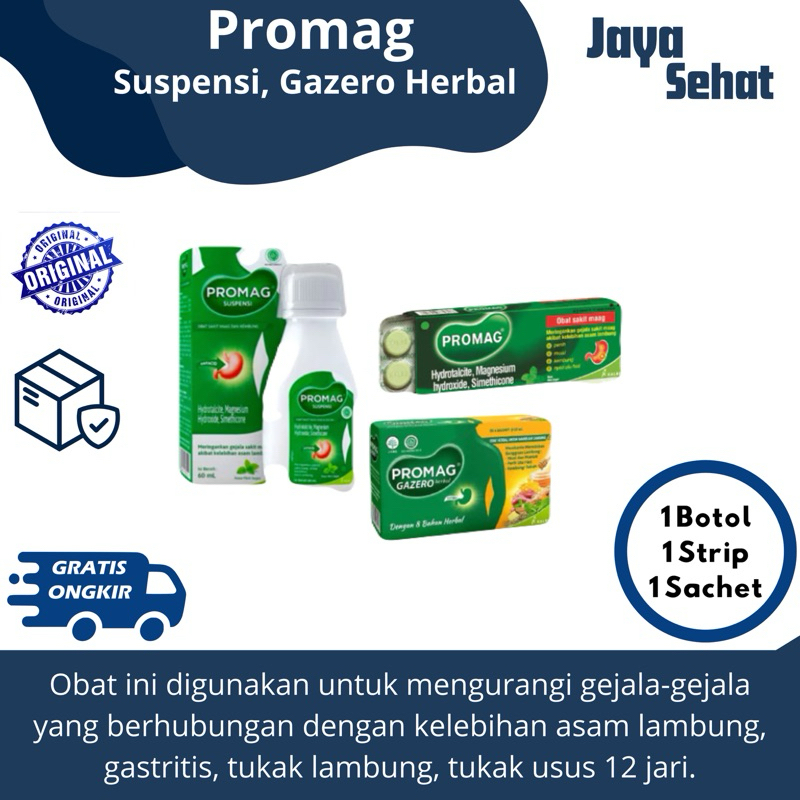 Promag Tablet / Promag Suspensi / Promag Herbal / Asam Lambung