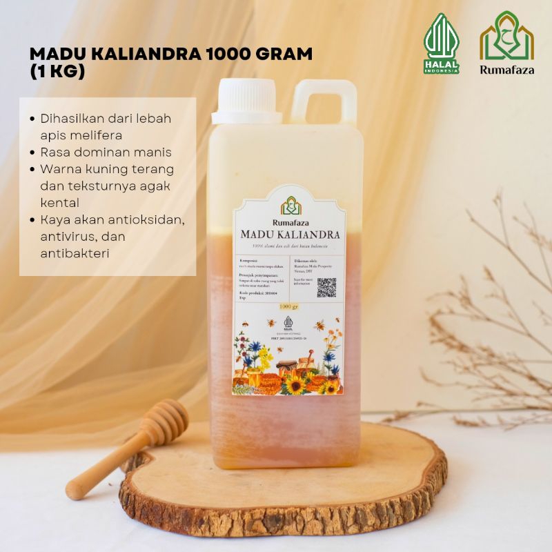 

Madu Kaliandra Rumafaza 1 Kg Non SOS Murni Asli Alami 100% Full Nektar Madu Promil Diet